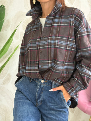 Camicia quadri in flanella